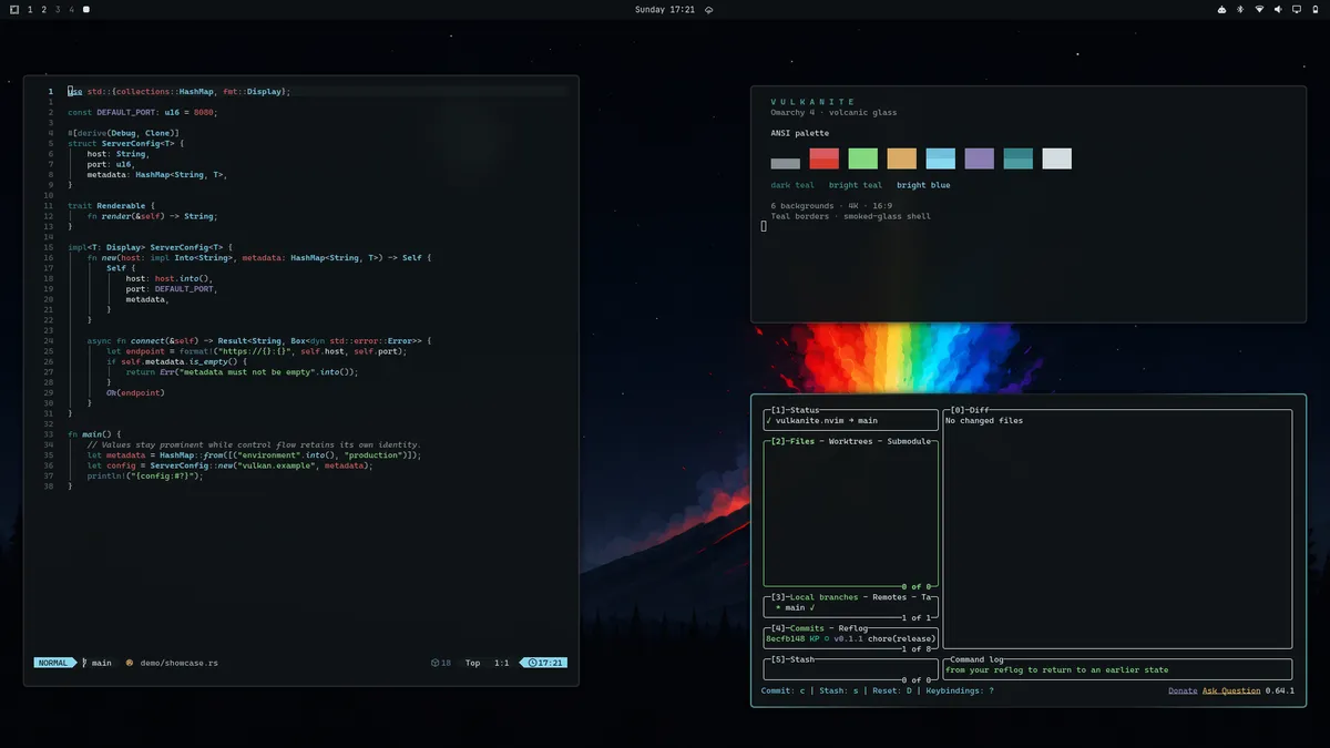 Vulkanite theme screenshot