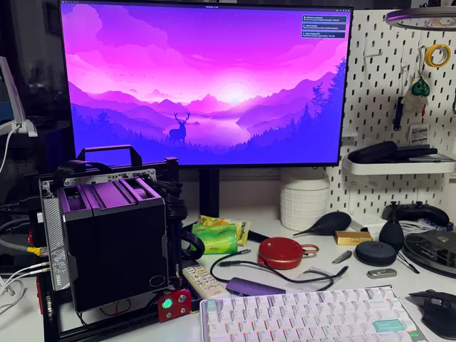 Aluminum Alloy Open-Frame Workstation Setup